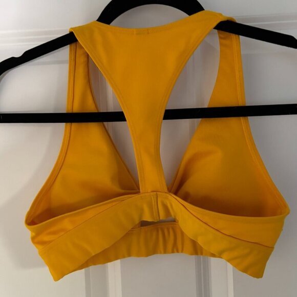Pink Victoria Secret Ultimate Yellow Sports Bra - Picture 2 of 3